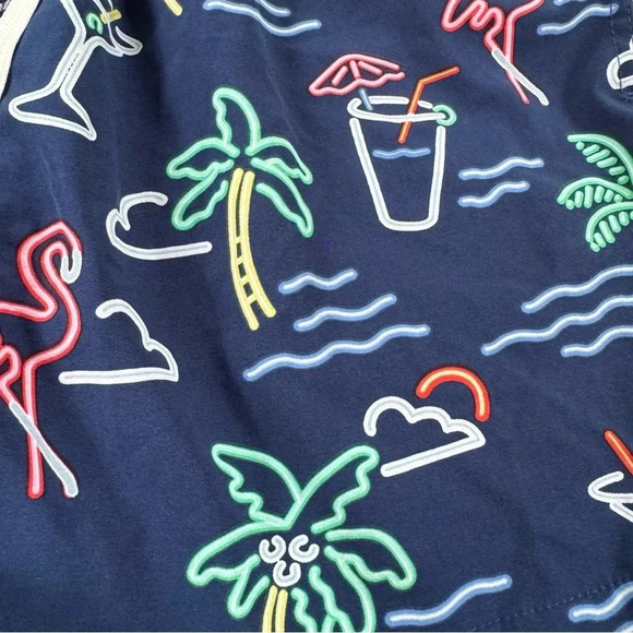 NEW Chubbies The Neon Lights Stretch Swim Trunks 5.5” Inseam Navy Size Medium - Picture 12 of 16